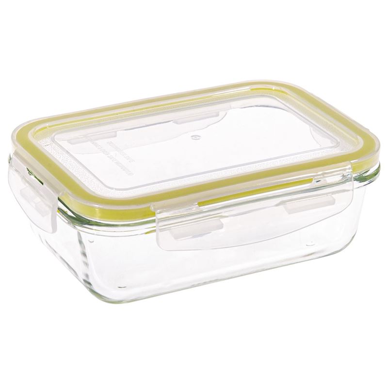 Circleware - Snap it Store it Rectangular Borosilicate Food Container 500ml Green