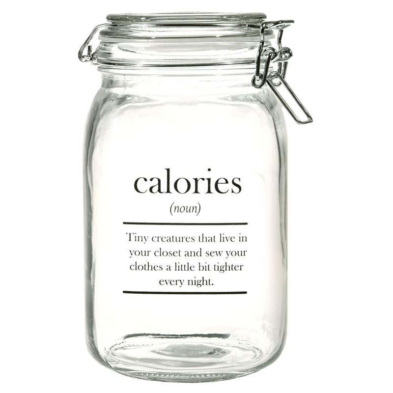 Circleware – Oakland 1.4Ltr Glass Canister with Hemetic Lid Calories