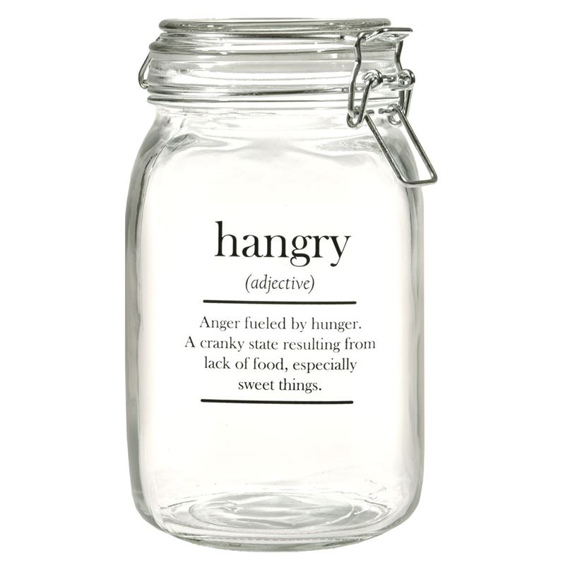 Circleware – Oakland 1.4Ltr Glass Canister with Hemetic Lid Hangry