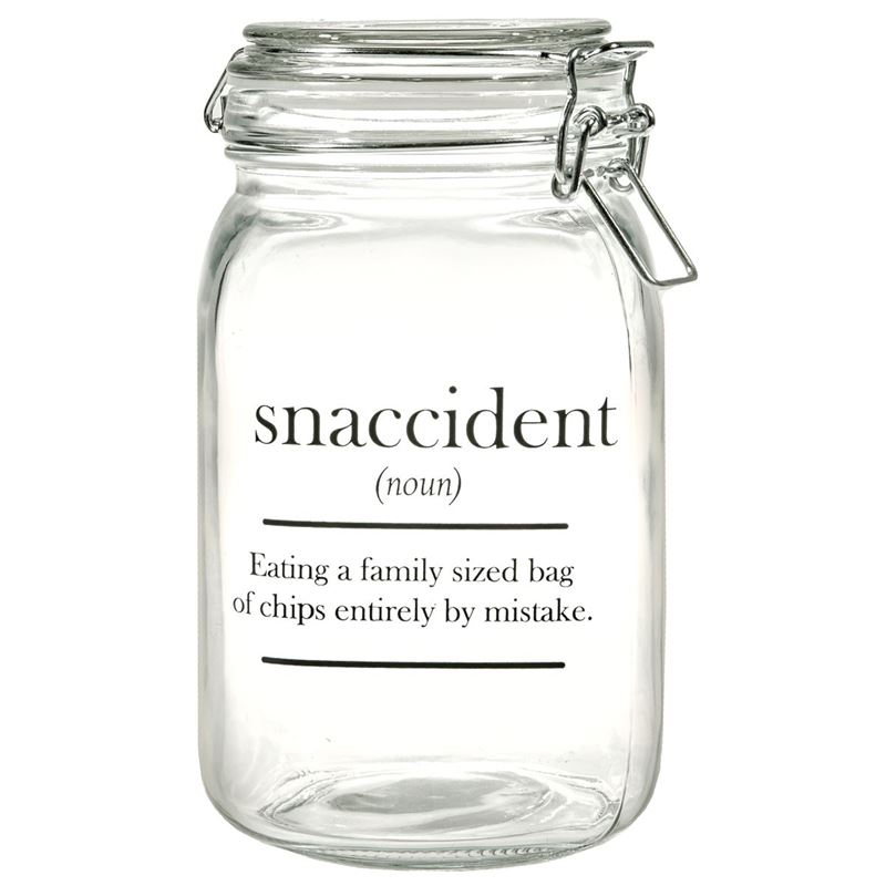 Circleware – Oakland 1.4Ltr Glass Canister with Hemetic Lid Snaccident