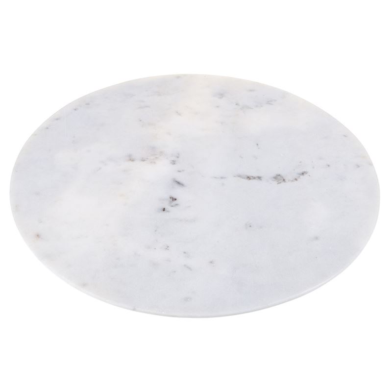 Zuhause – Karmela White Marble Round Serving Board 38cm