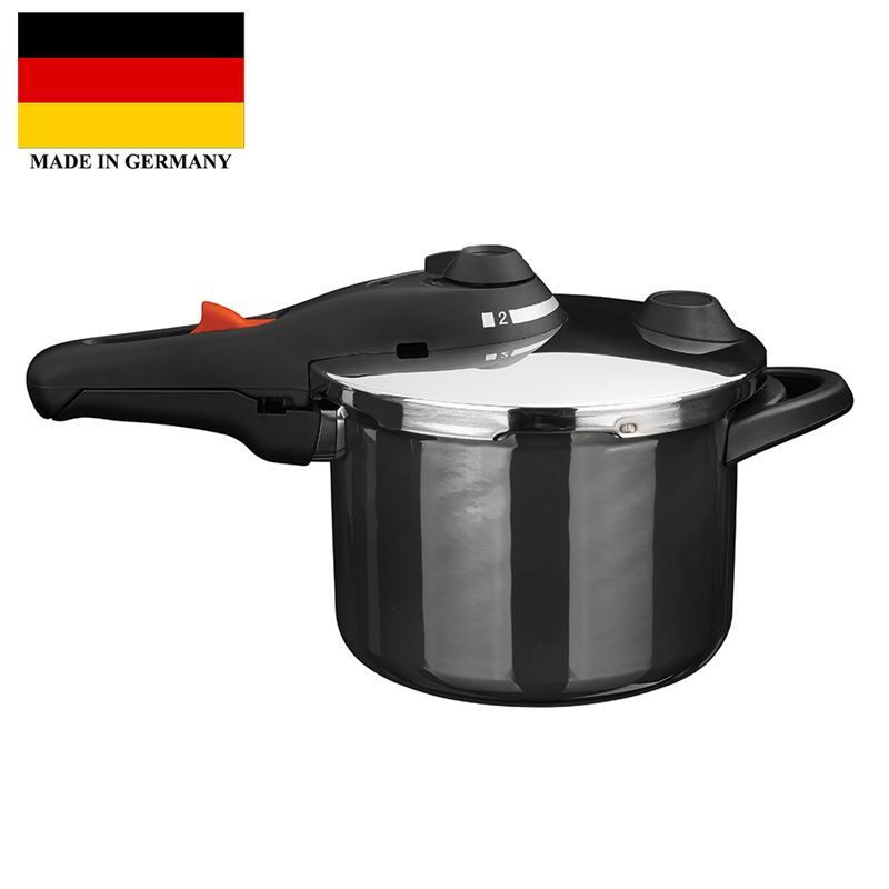 Kochstar – Enamel Pressure Cooker 22cm 4.5Ltr Black (Made in Germany)