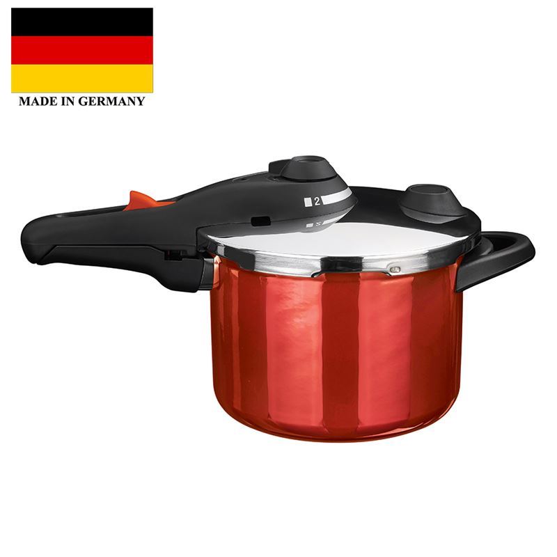 Kochstar – Enamel Pressure Cooker 22cm 4.5Ltr Red (Made in Germany)
