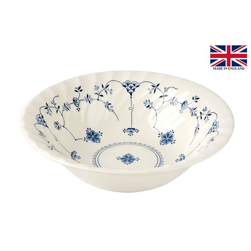 Queens by Churchill – Finlandia Blue Salad Bowl 24cm (Made in England)