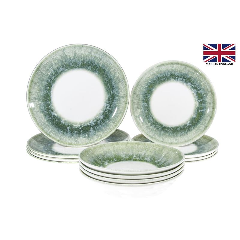 Queens by Churchill – 12pc Dinner Set Contemporary Oracle Green (Made in England)