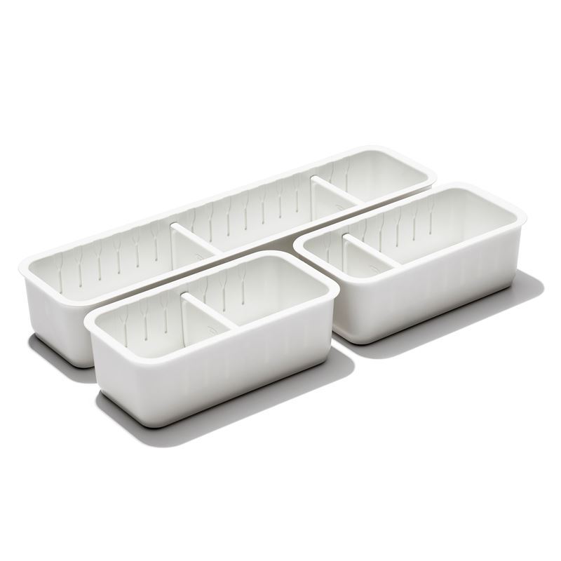 Oxo Good Grips – Adjustable Drawer Bin Set of 3