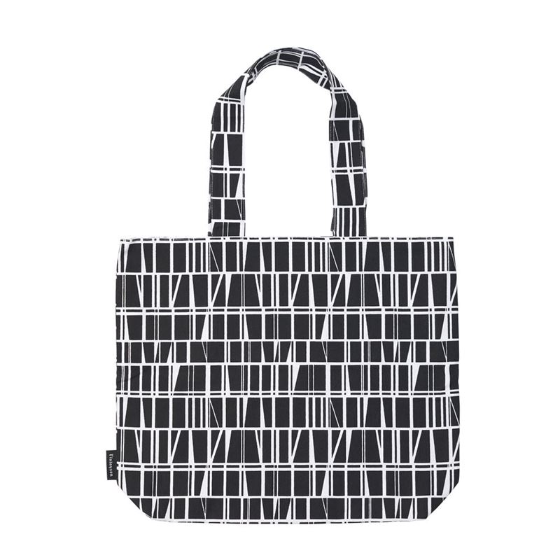 Finlayson – Coronna/Mukula Reversible Tote Bag 45×42.5cm Black and White
