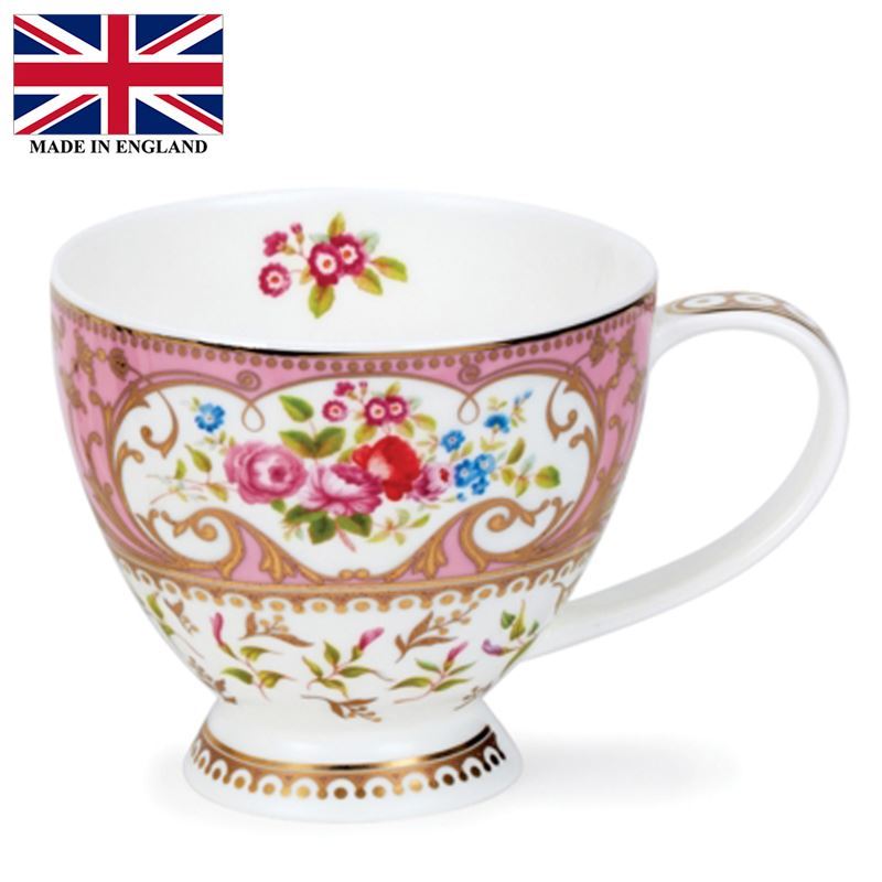 Dunoon – Skye Bone China Mug 420ml Roseanne Pink (Made in England)