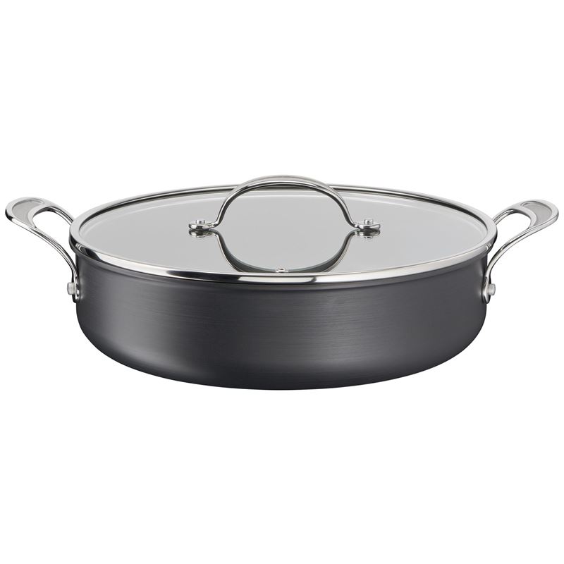 Jamie Oliver by Tefal – NEW Cook’s Classic Induction Non-Stick Hard Anodised 30cm Shallow Pan 5.4Ltr with Lid
