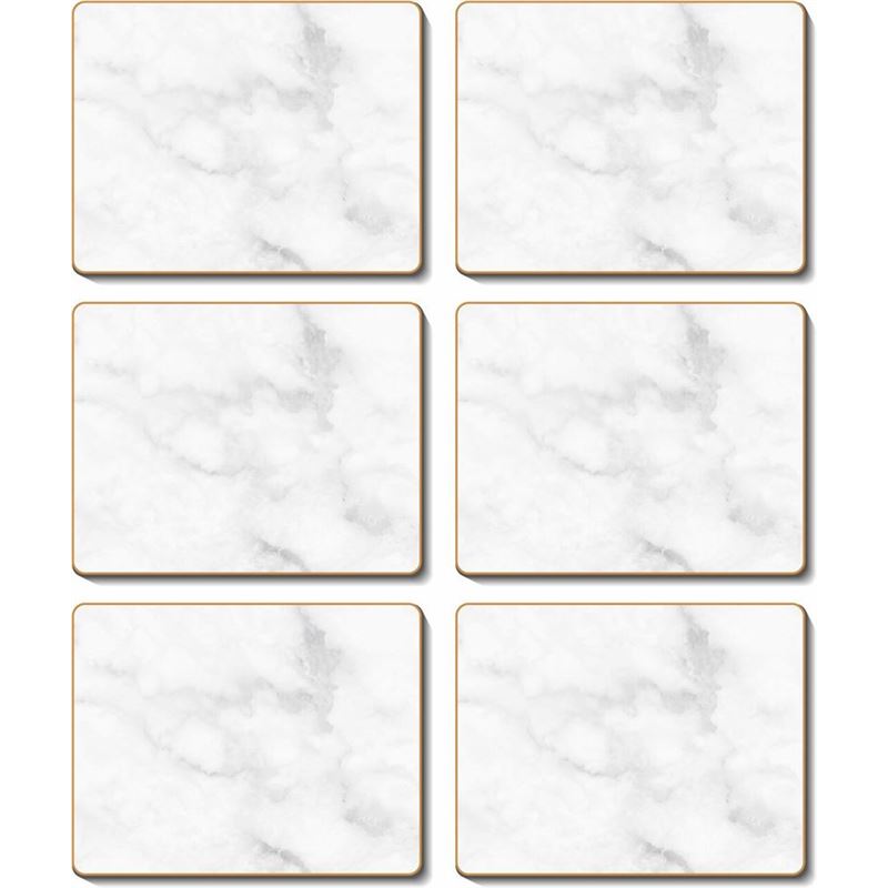 Cinnamon – Grey Marble Coasters 11×9.5cm Set of 6