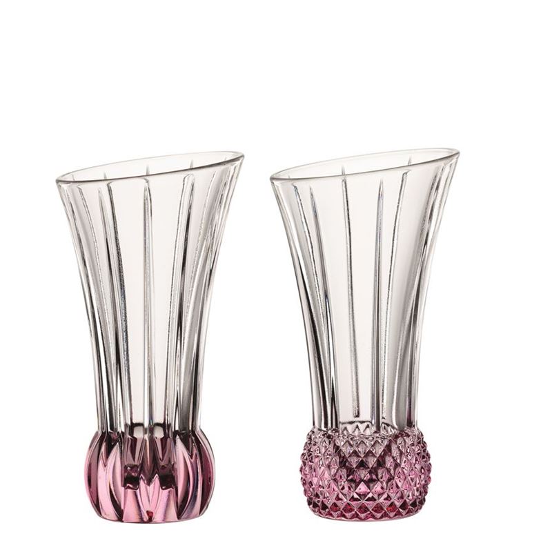Nachtmann Crystal – Spring Vase Rosa Set of 2 (Made in Germany)
