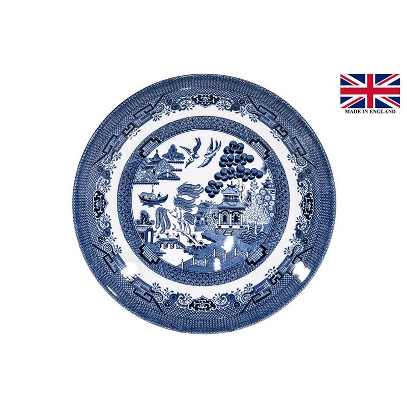 Queens by Churchill – Blue Willow Deep Coupe Dinner Bowl 28cm (Made in England)