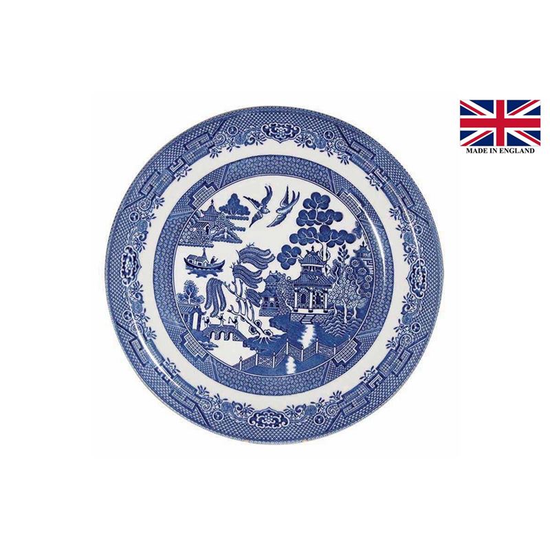 Queens by Churchill – Blue Willow Round Platter 31cm (Made in England)