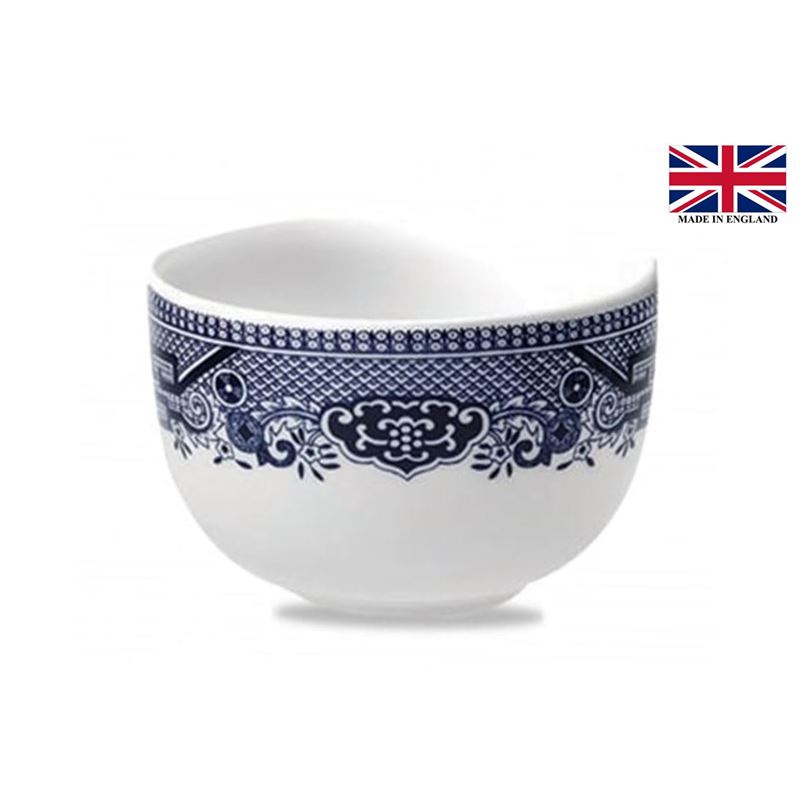 Queens by Churchill – Blue Willow Sandringham Open Sugar Bowl 9cm (Made in England)