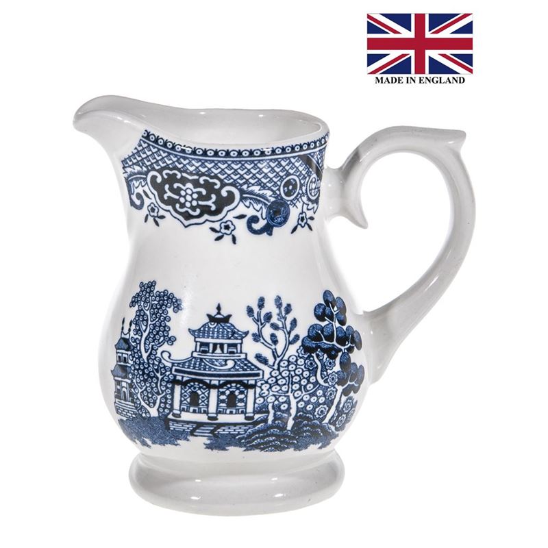 Queens by Churchill – Blue Willow Sandringham Cream Jug 140ml (Made in England)