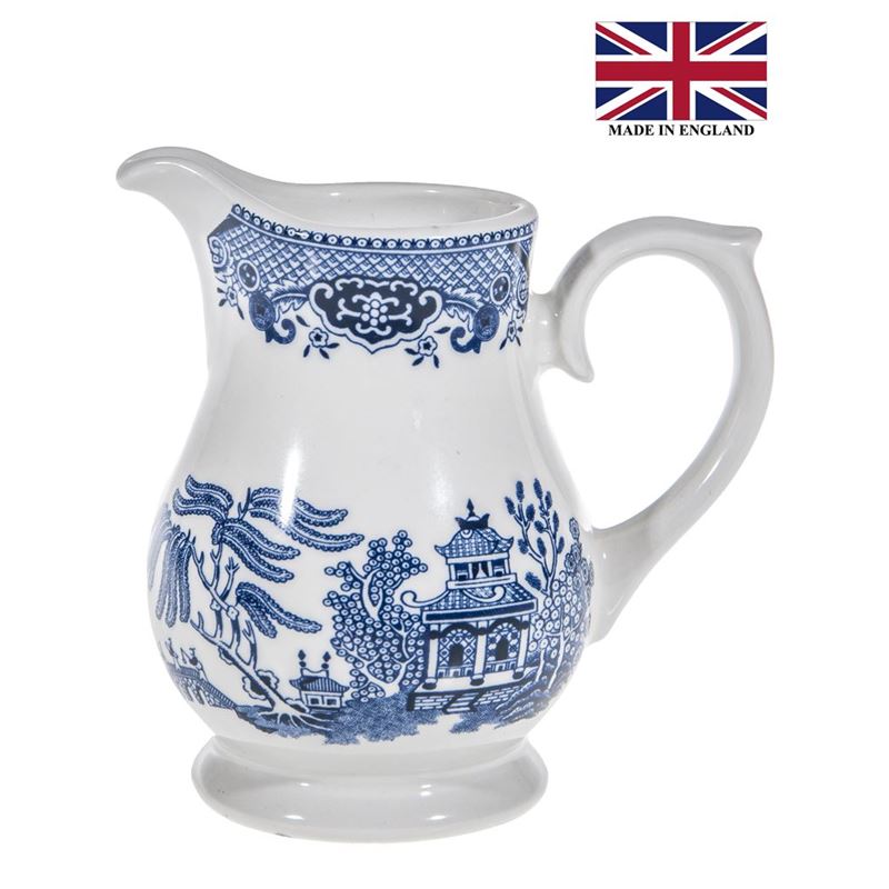 Queens by Churchill – Blue Willow Sandringham Milk Jug 280ml (Made in England)