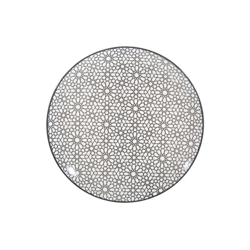 Gusta – Table Tales Commercial Grade Round Entree Plate Grey Mosaic 21.5cm