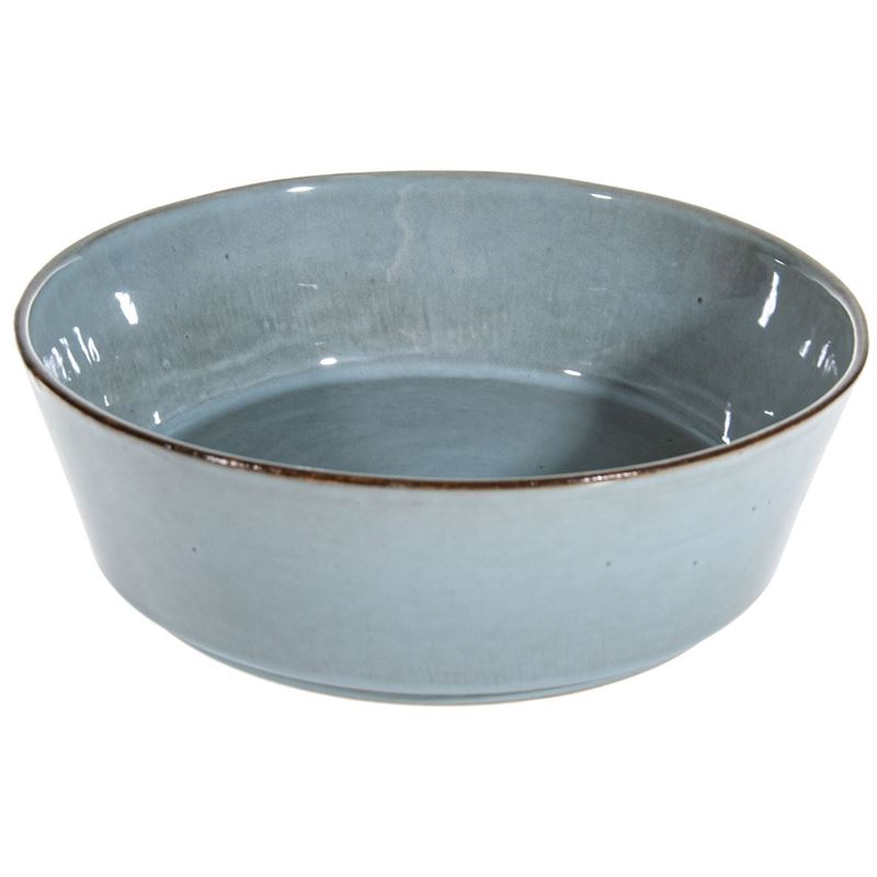Jamie Oliver – Rustic Reactive Glaze Flat Rim Serving Bowl 27×7.5cm Blue