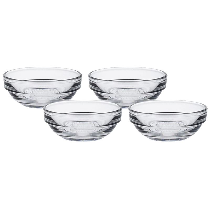 Duralex – Lys Tempered Glass Stackable Bowl 6cm 35ml Set of 4 (Made in France)