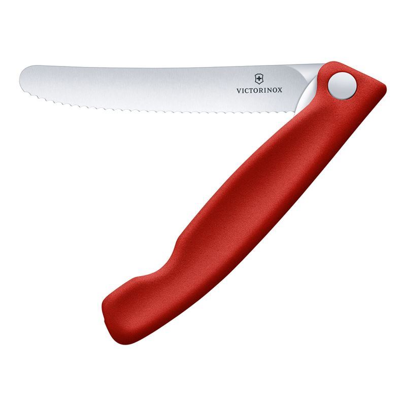 Victorinox – Swiss Classic Multi-Purpose Folding Steak Knife Red 11cm (Made in Switzerland)