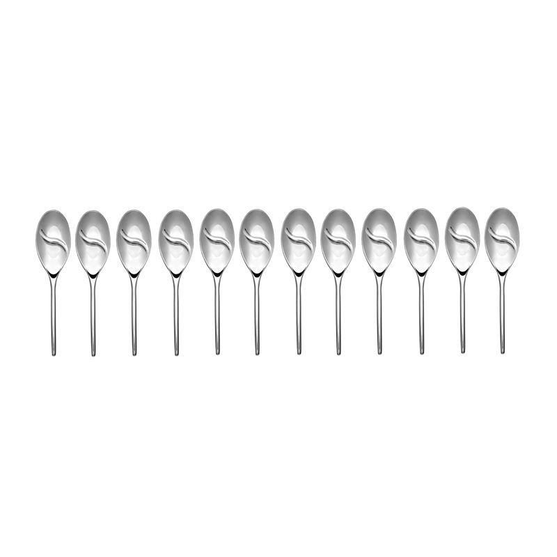 Studio William – Mulberry Mirror 18/10 Stainless Steel Gourmet Twin Canape Spoon Set of 12 – Available Online Only