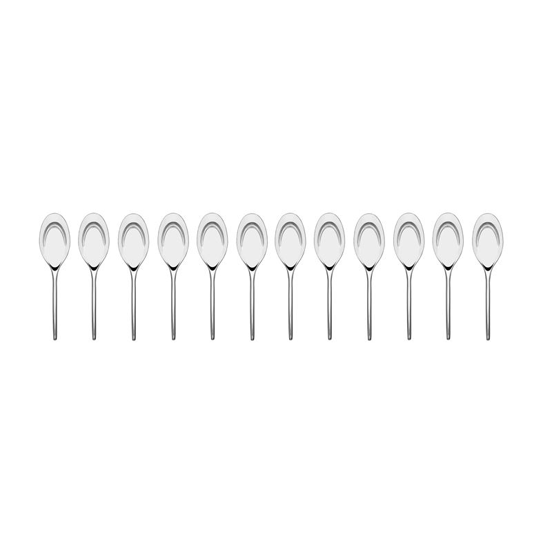 Studio William – Mulberry Mirror 18/10 Stainless Steel Gourmet Crescent Canape Spoon Set of 12 – Available Online Only