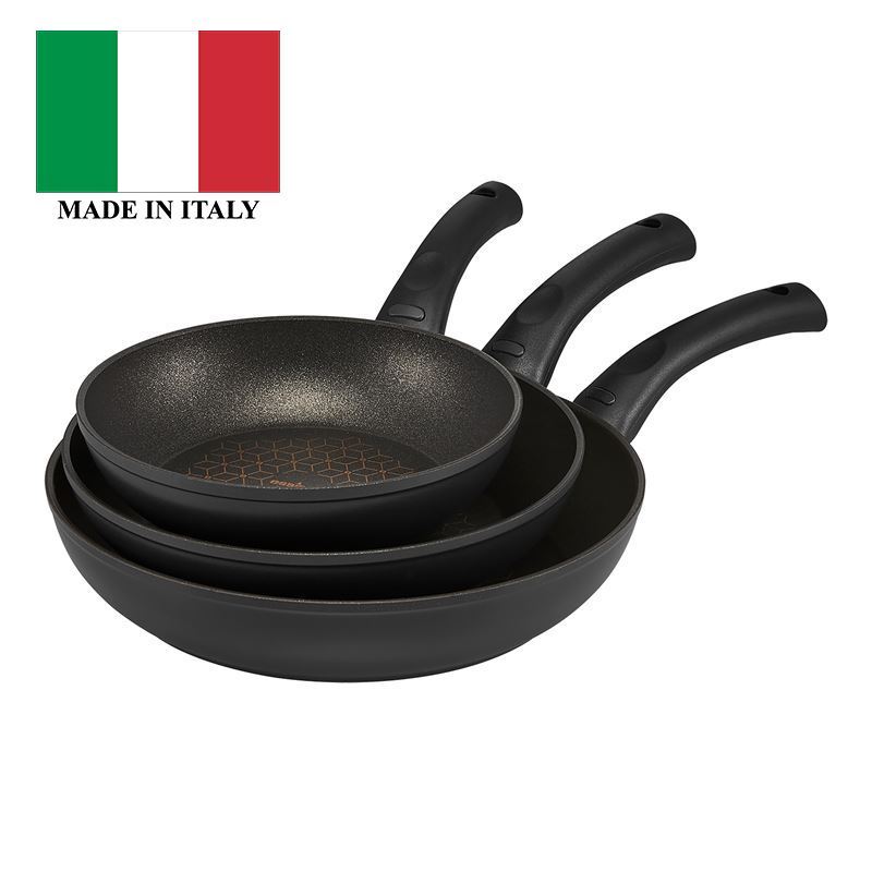 Essteele – Per Salute Diamond Reinforced Non-Stick Triple Pack Skillets 20+24+28cm (Made in Italy)
