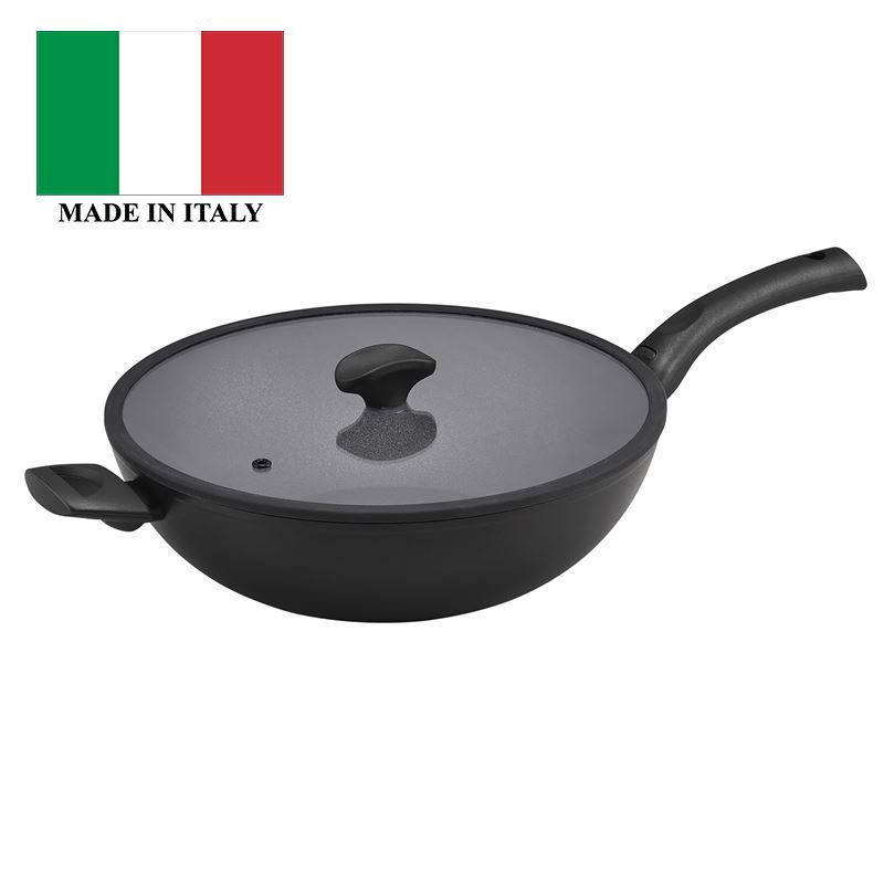 Essteele – Per Salute Diamond Reinforced Non-Stick 32cm Covered Stirfy (Made in Italy)