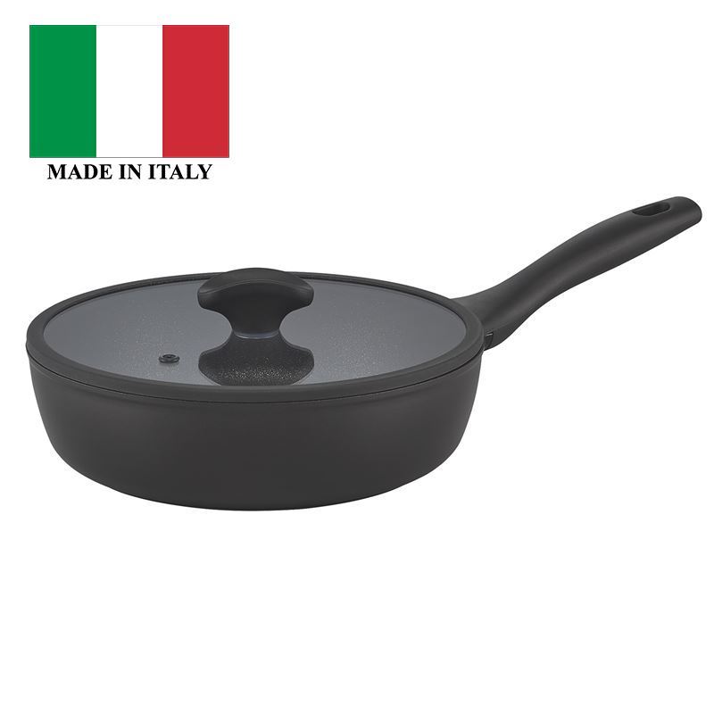 Essteele – Per Domani Diamond Reinforced Non-Stick 24cm Deep Covered Skillet  (Made in Italy)