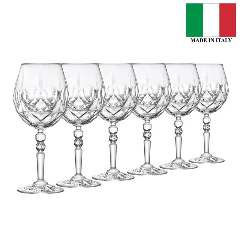 RCR Cristalleria Italiana – Alkemist Wine Goblet 530ml Set of 6 (Made in Italy)