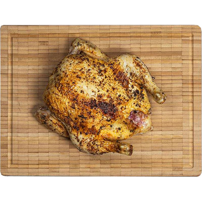 Masterpro – Bamboo End-Grain Rectangular Carving Board with Juice Groove 50x35x4cm