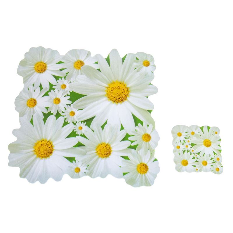 Tablemates – Daisy Set of 4 Placemats and 4 Coasters
