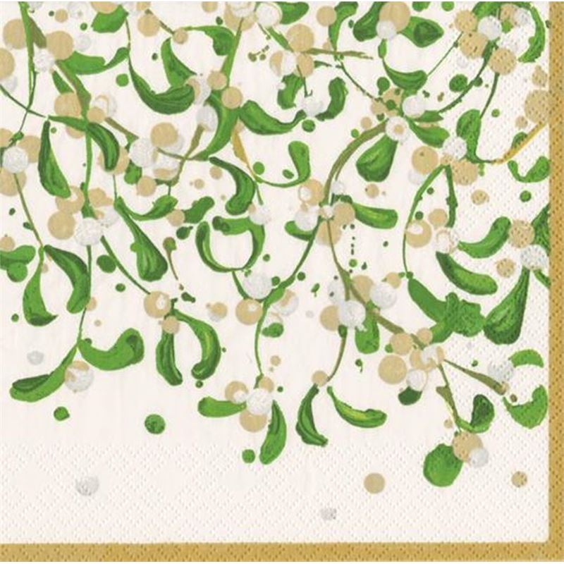 Caspari – Modern Mistletoe by Masaki Ryo Lunch Napkins Pack 20