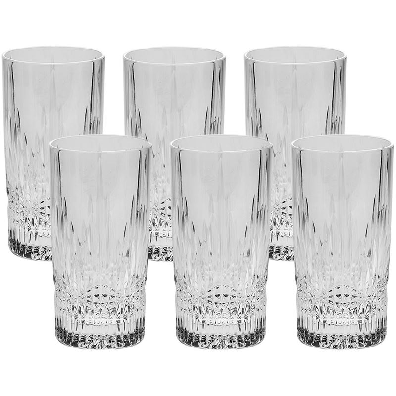 Bohemia – Bedford High Ball 350ml Set of 6 24% Lead Crystal (Made in the Czech Republic)