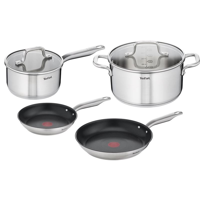 Tefal – Virtuoso Stainless Steel and Non-Stick Induction 4pc Cookware Set