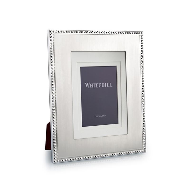 Whitehill – Alexandra Bead Silver Plated Photo Frame 13x18cm