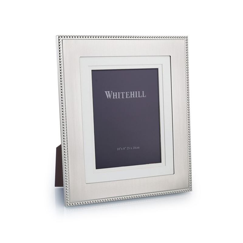 Whitehill – Alexandra Bead Silver Plated Photo Frame 20x25cm