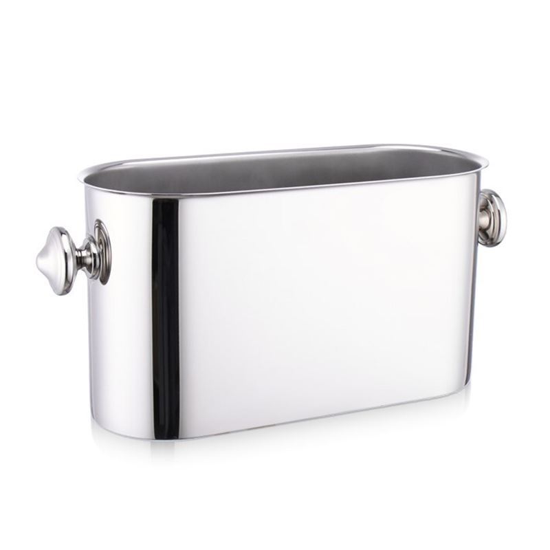 Whitehill Barware – Oval Champagne Bucket Stainless Steel 40x14x18cm