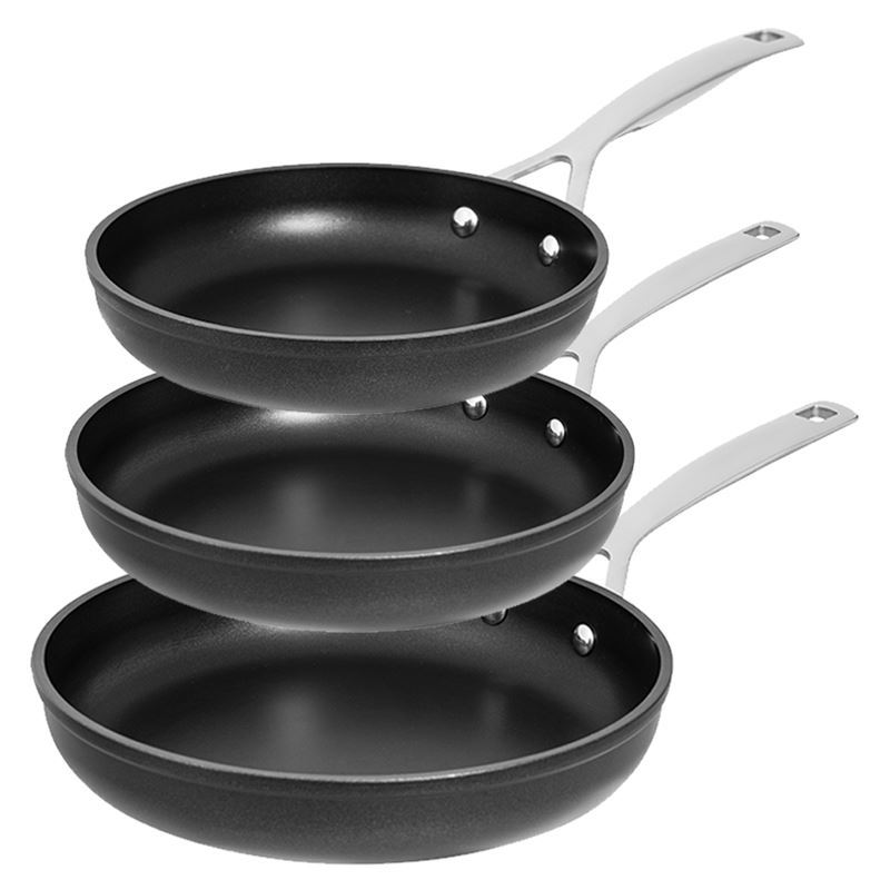 Pyrolux – Ignite Hard Anodised Non-Stick Induction 3pc Frypan Set