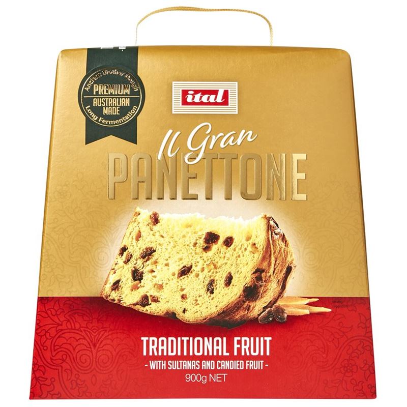 Ital – Gold Panettone Traditional 900g (Product of Australia)