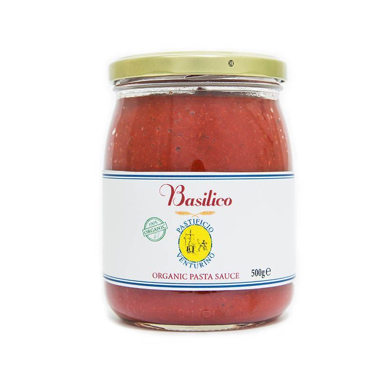 Pastificio – Venturino Organic Basilico Pasta Sauce 500g (Made in Italy)