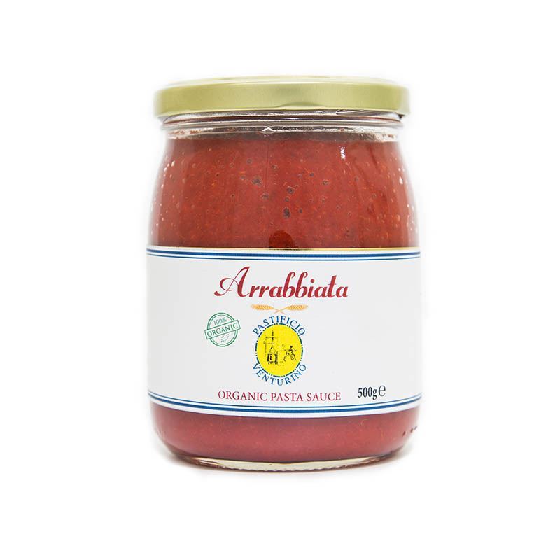 Pastificio – Venturino Organic Arrabbiata Chilli Pasta Sauce 500g (Made in Italy)