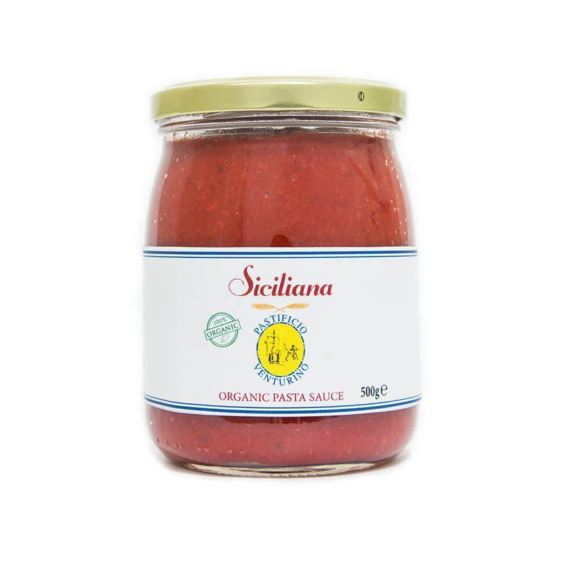 Pastificio – Venturino Organic Siciliana Eggplant Pasta Sauce 500g (Made in Italy)