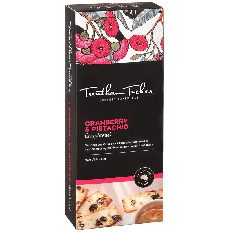 Trentham Tucker – Cranberry Pistachio Crispbread 150g (Made In Australia)