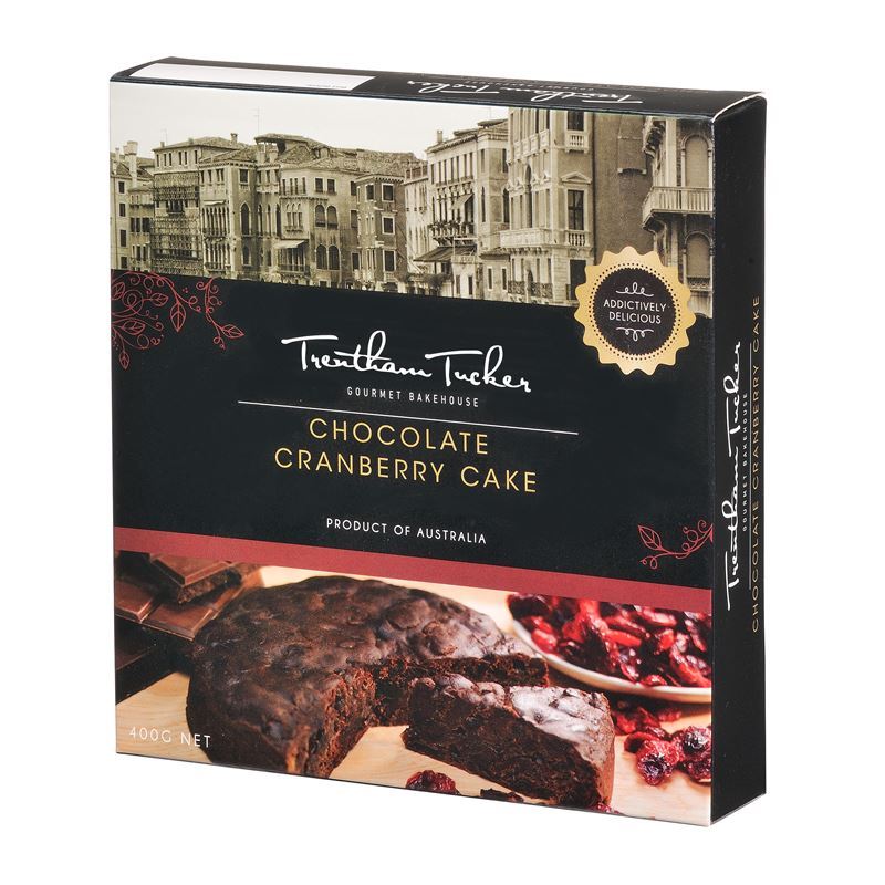Trentham Tucker – Chocolate Cranberry Cake 400g (Made in Australia)