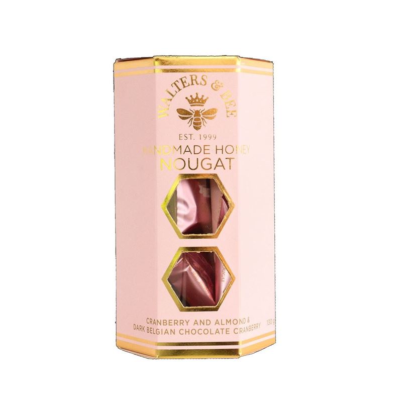Walters & Bee – Nougat Cranberry & Almond Dark Chocolate Gift Box140g