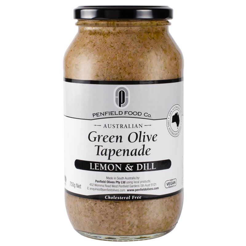 Penfield Food Co. – Tapenade Green Olive Lemon & Dill 750g (Made in Australia)
