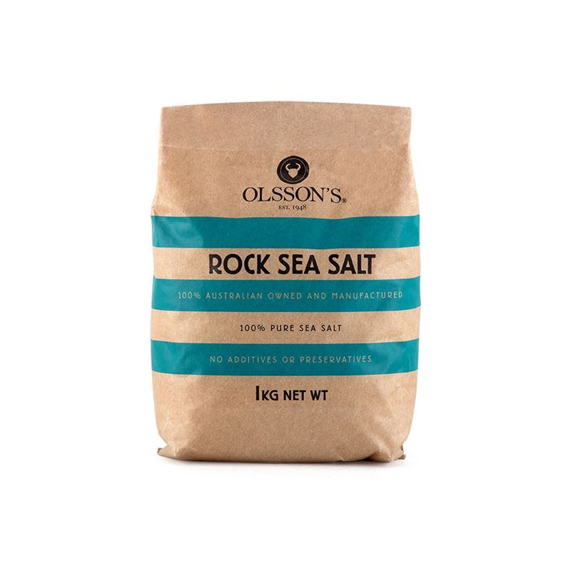 Olssons – Rock Sea Salt 1Kg (Made in Australia)