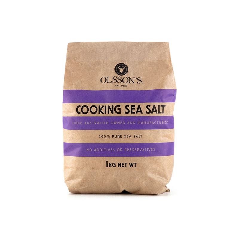 Olssons – Cooking Sea Salt 1Kg (Made in Australia)