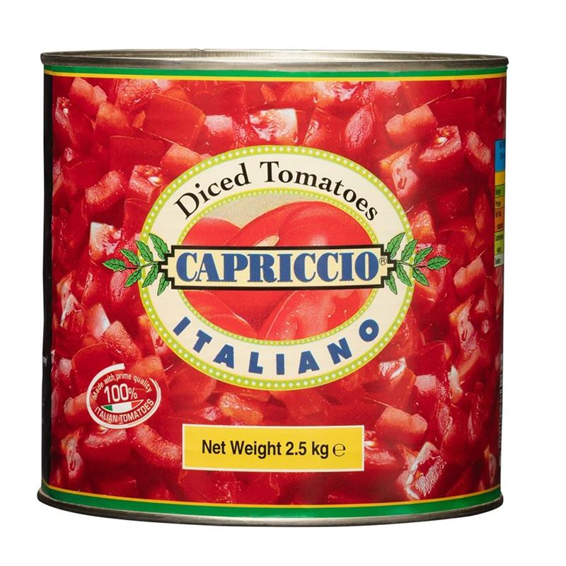 Capriccio – Diced Tomatoes 2.5Kg